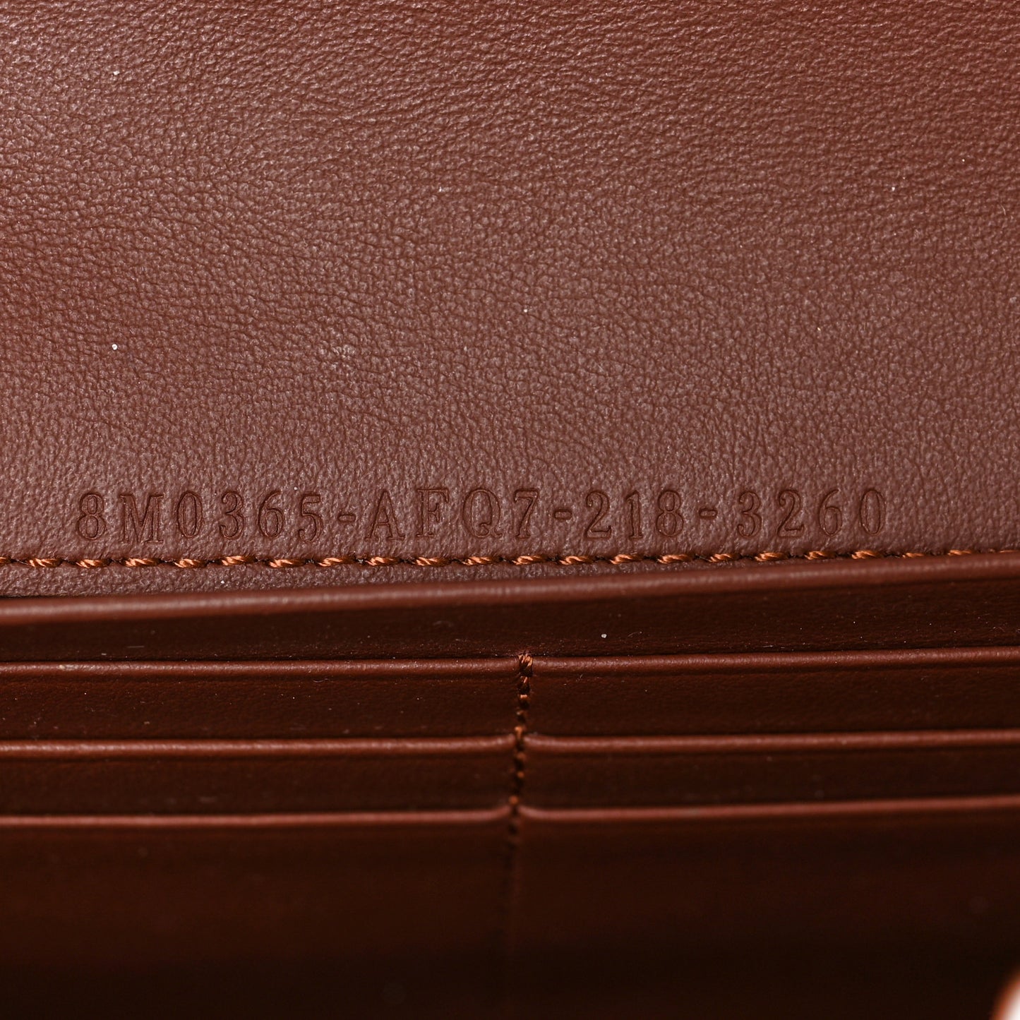 Vitello Stampa Granata Macro Stitchings Continental Wallet On Chain Ghianda