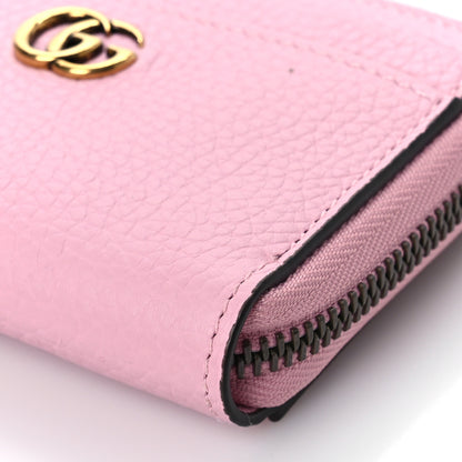 Gucci Piuma Calfskin Bamboo Double G Zip Card Case Sugar Pink 8 of 9