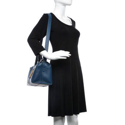 Chloe Grained Calfskin Medium Cate Satchel Blue 2 of 6