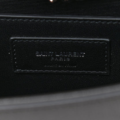 Saint Laurent Grain De Poudre Small Classic Monogram Kate Tassel Chain Wallet Gray 6 of 8