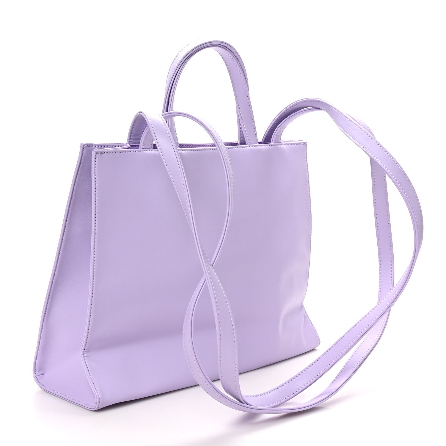 Telfar Vegan Leather Medium Shopping Bag Lavender 3 of 10
