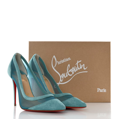 Christian Louboutin Veau Velours Rete Galativi 100 Pumps 37.5 Noumea 8 of 8