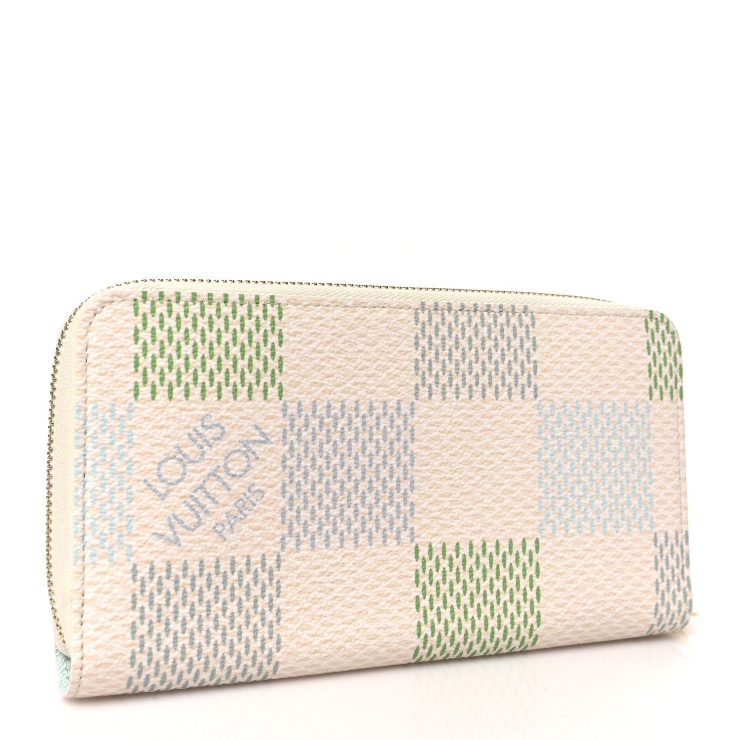 Louis Vuitton Damierlicious Zippy Wallet Pistachio Green 3 of 7