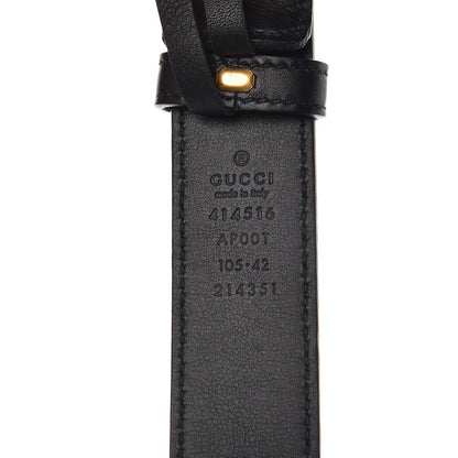 Gucci Moon Calfskin Double G 30mm Belt 105 42 Black 6 of 7