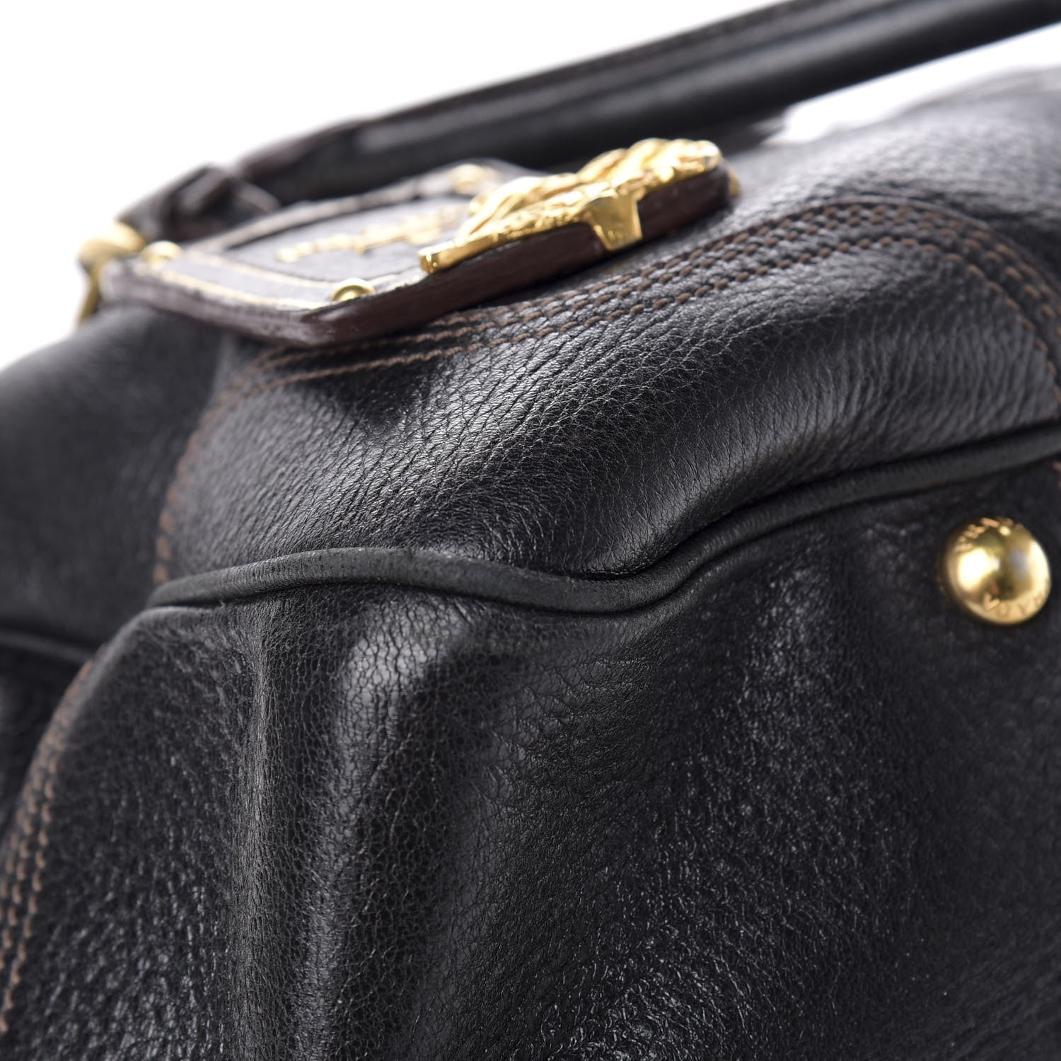Prada Cervo Deerskin Bag Black 18 of 21