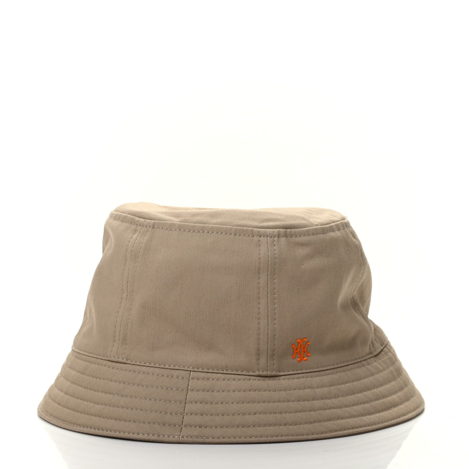 Hermes Gabardine Cotton Calvi Bucket Hat 56 Beige Toast 6 of 9