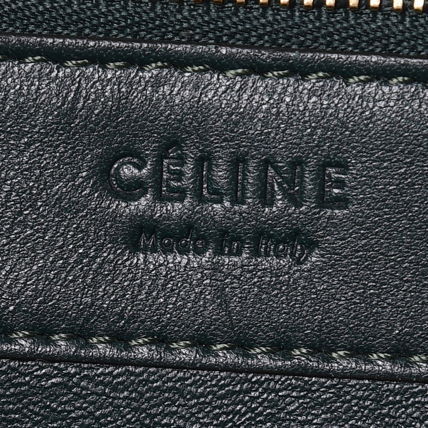Lambskin Horizontal Cabas Bottle Green