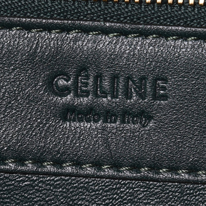 Celine Lambskin Horizontal Cabas Bottle Green 6 of 15