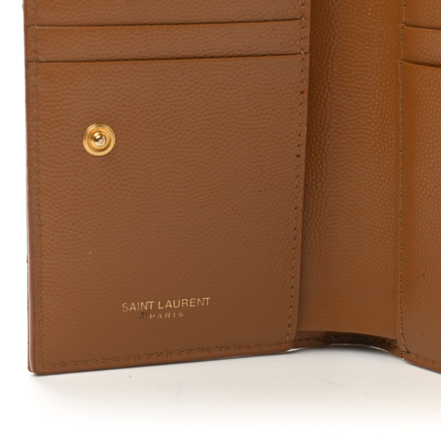 Grain De Poudre Matelasse Chevron Monogram Zipped Card Case Natural Dark
