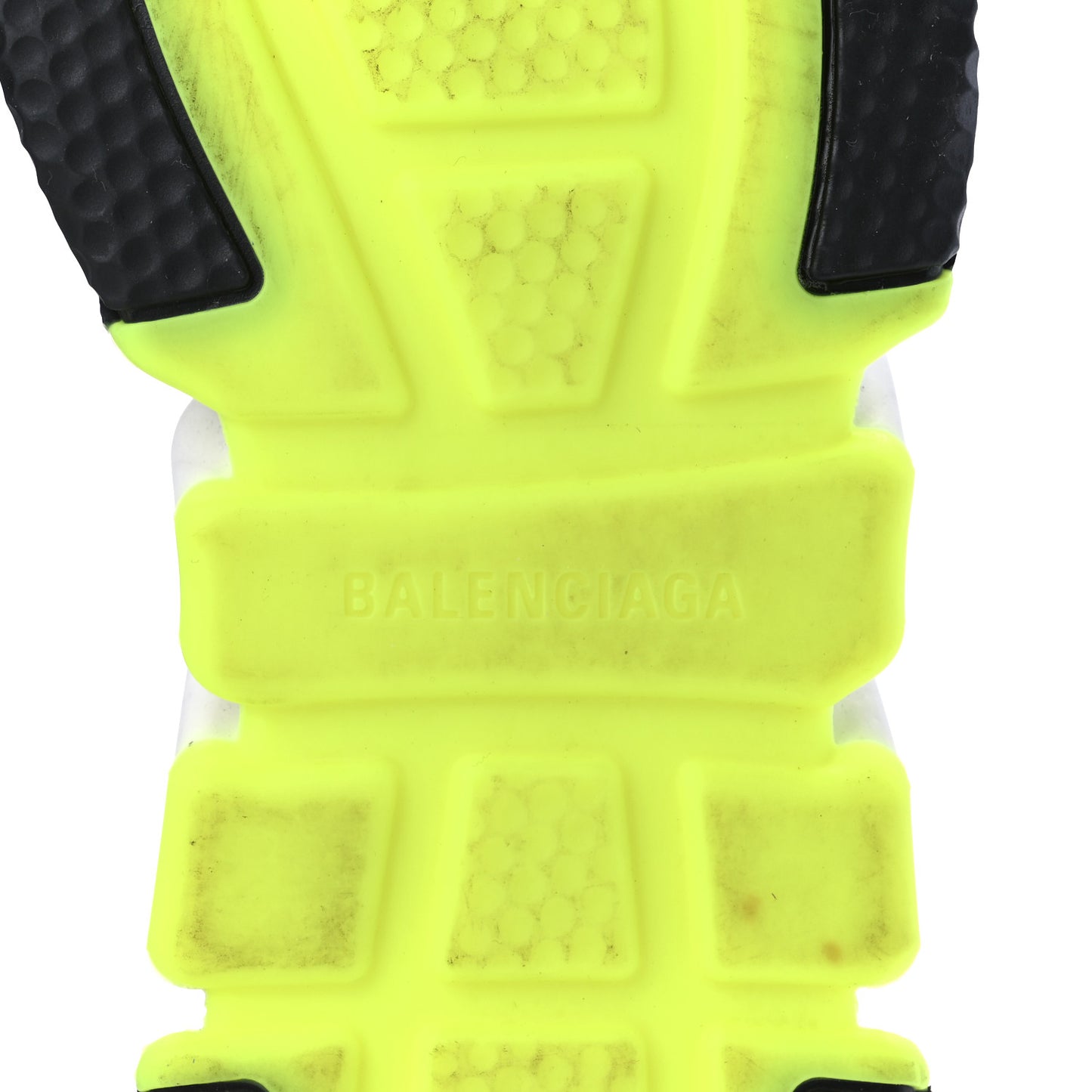 Neoprene Knit Womens Speed Sneakers 38 Black White Yellow Fluo