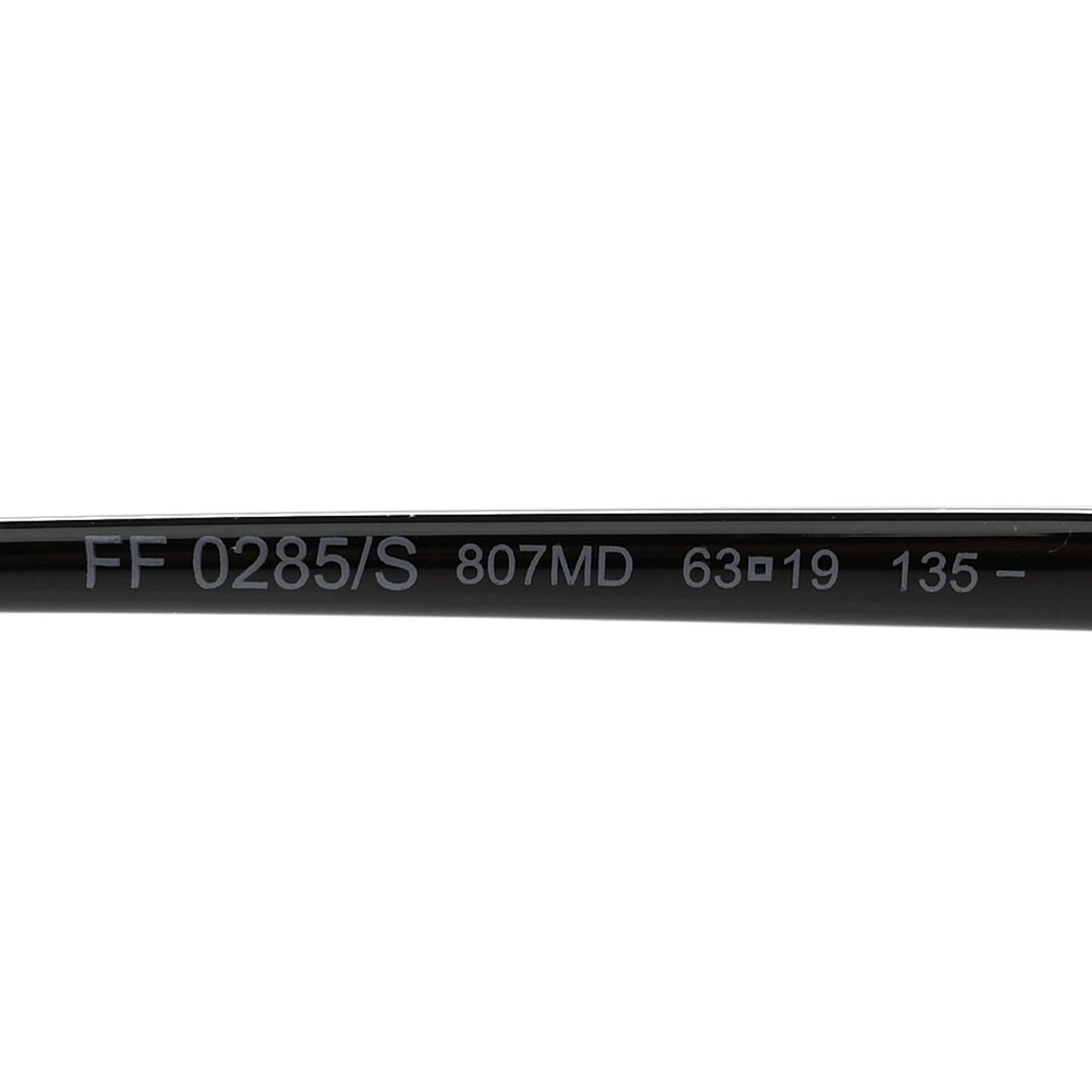 Metal F is Fendi Printed Run Away Round Frame Sunglasses FF 0285/S Black