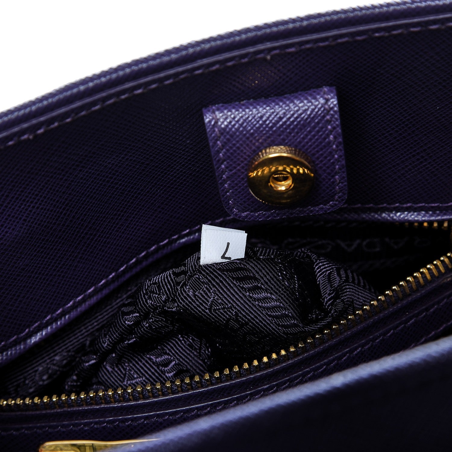 Prada Saffiano Lux Open Promenade Tote Viola 9 of 12
