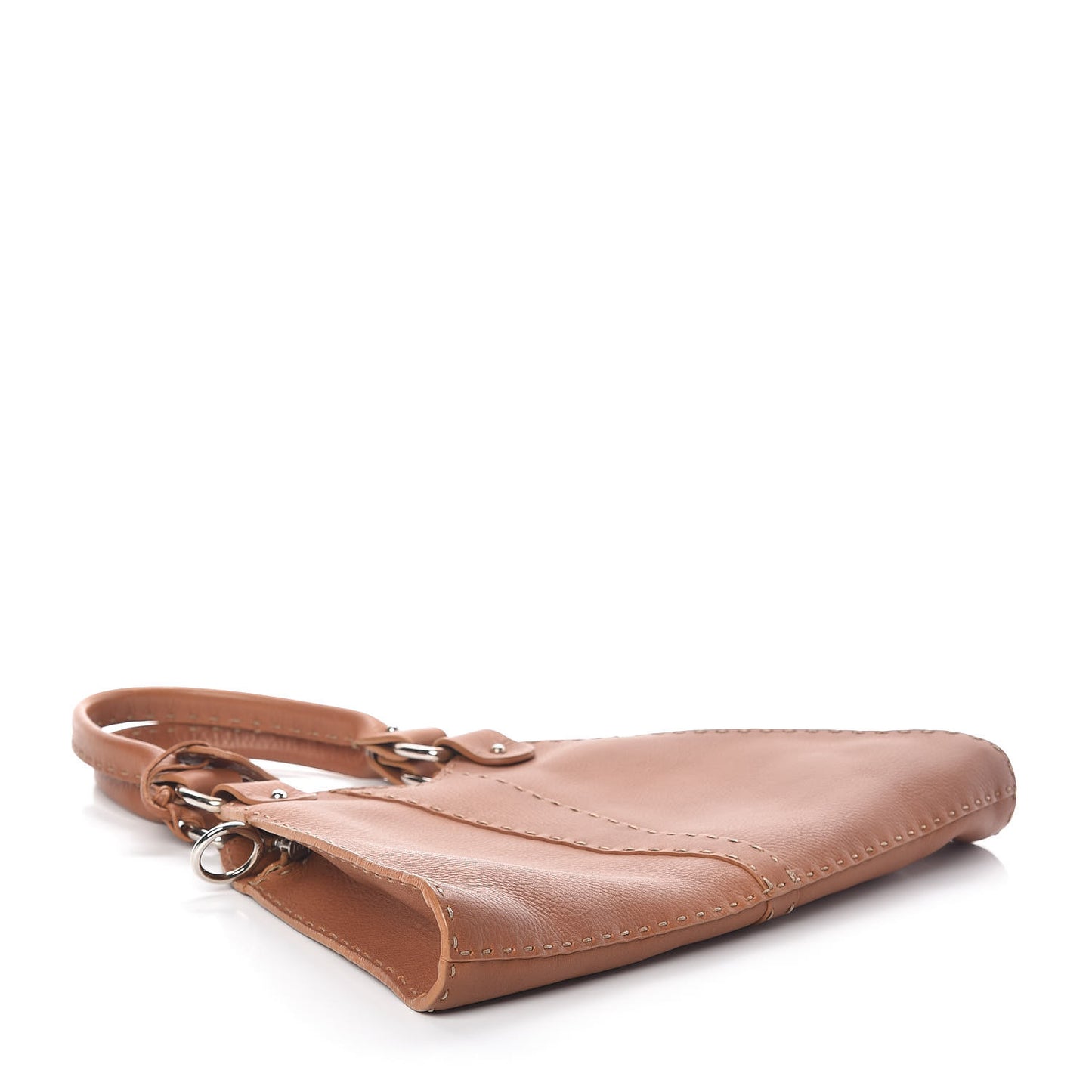 Calfskin Romano Selleria Diablo Shopper Camel