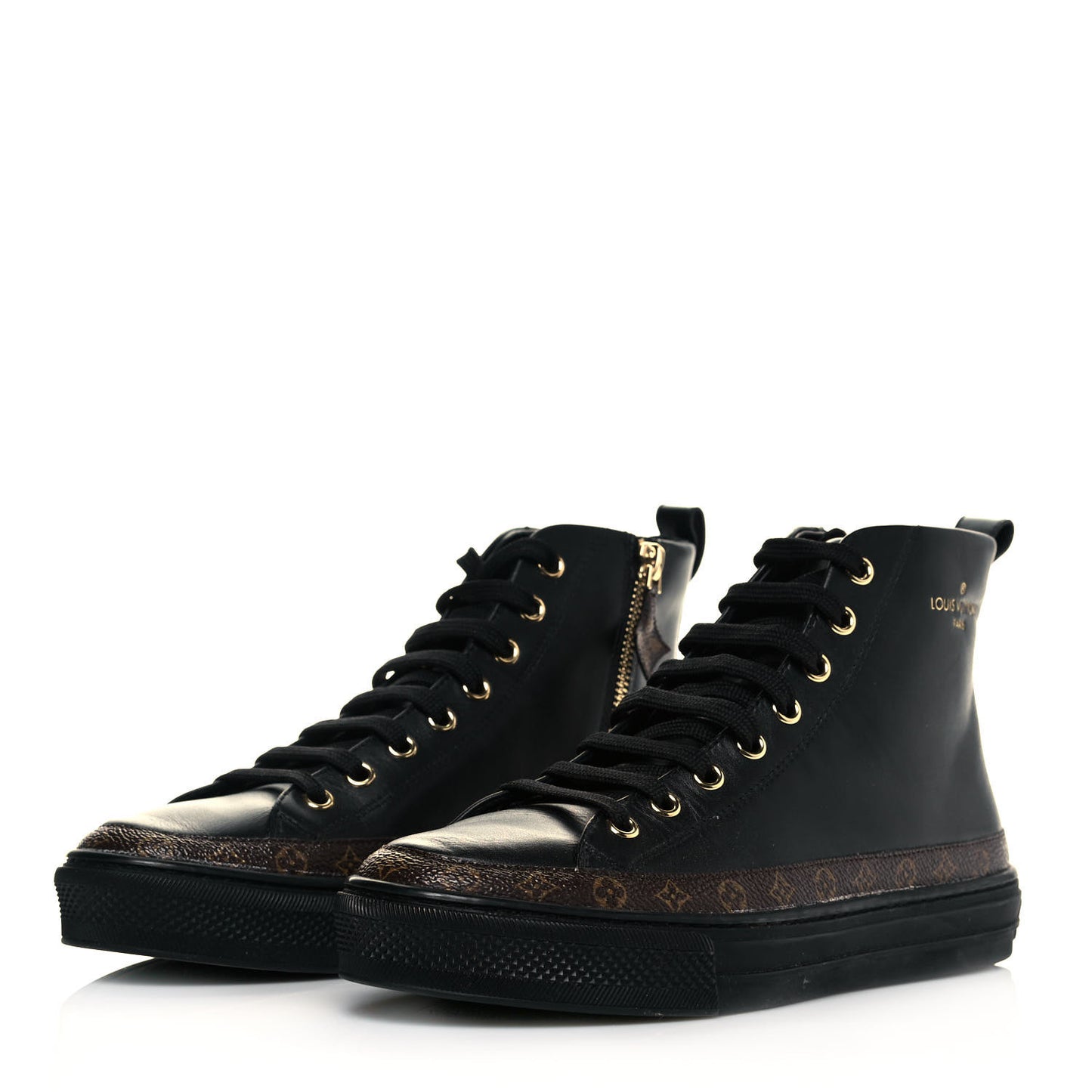 Monogram Stellar Sneaker Boots 35 Black
