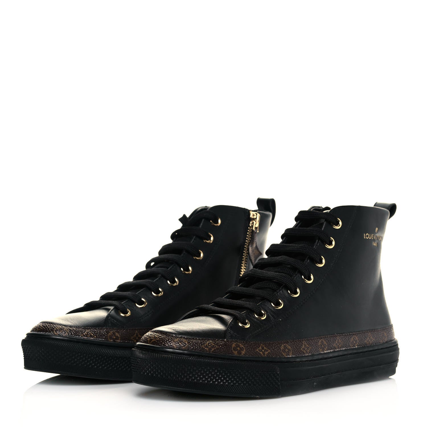 Louis Vuitton Monogram Stellar Sneaker Boots 35 Black 3 of 6