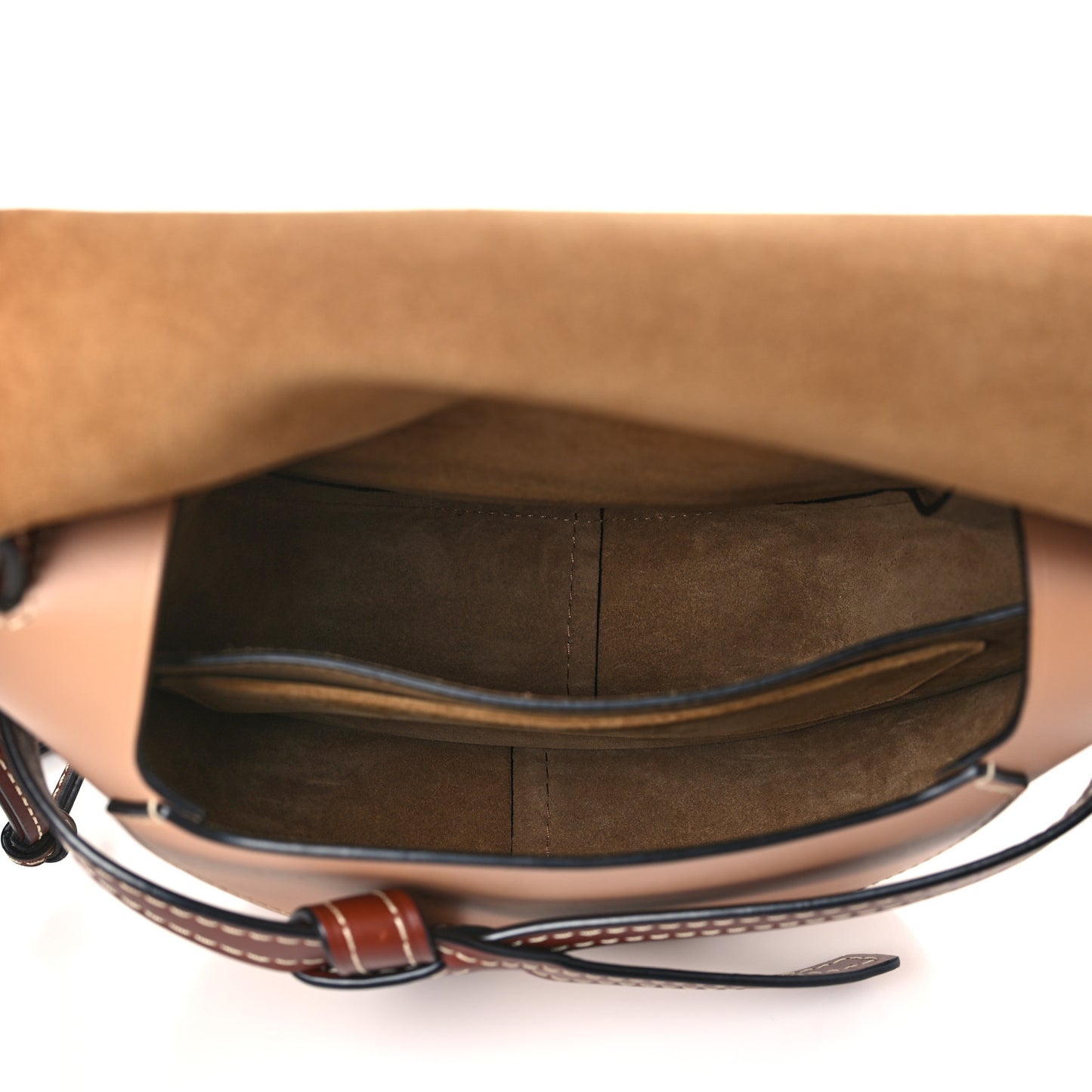 Calfskin Small Gate Crossbody Bag Taupe