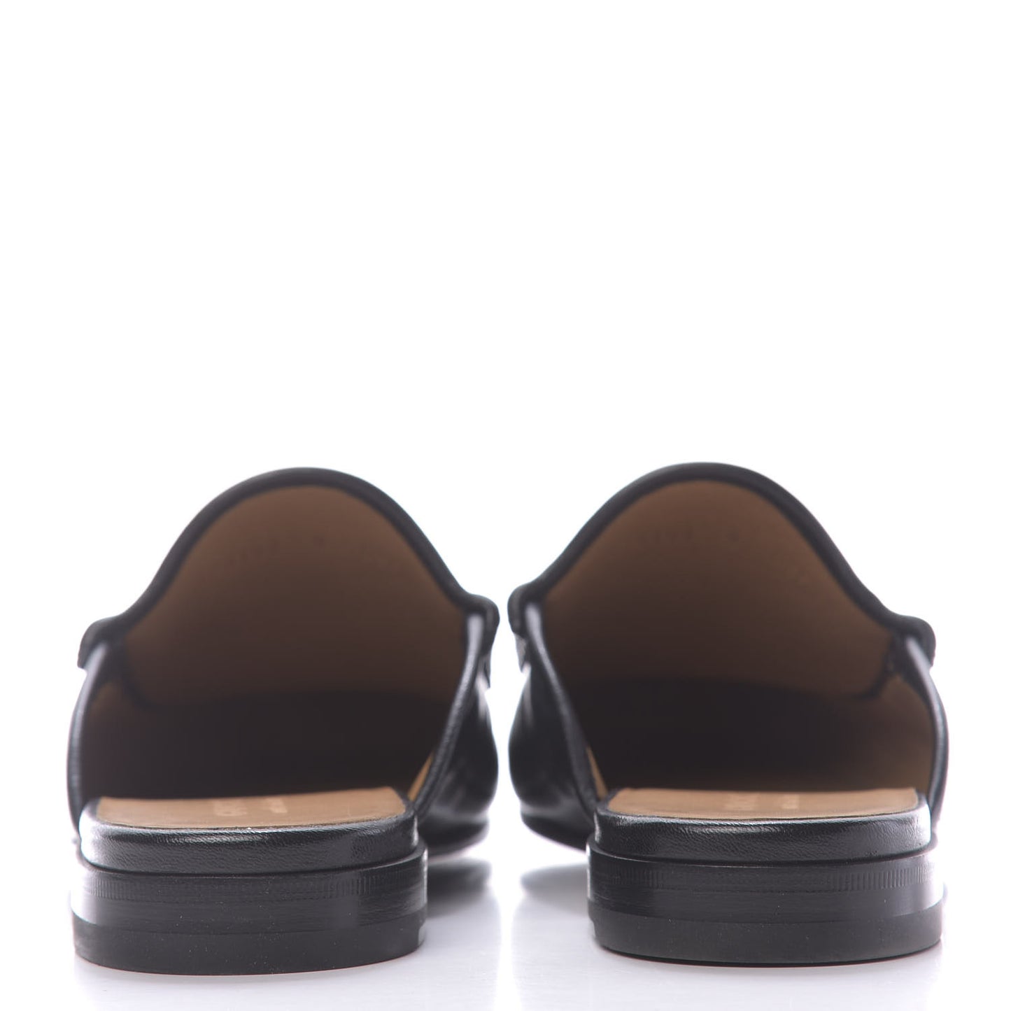 Goatskin Mens Horsebit Slippers 9 Black