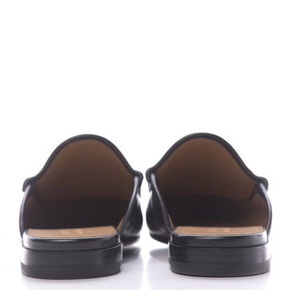 Gucci Goatskin Mens Horsebit Slippers 9 Black 7 of 11