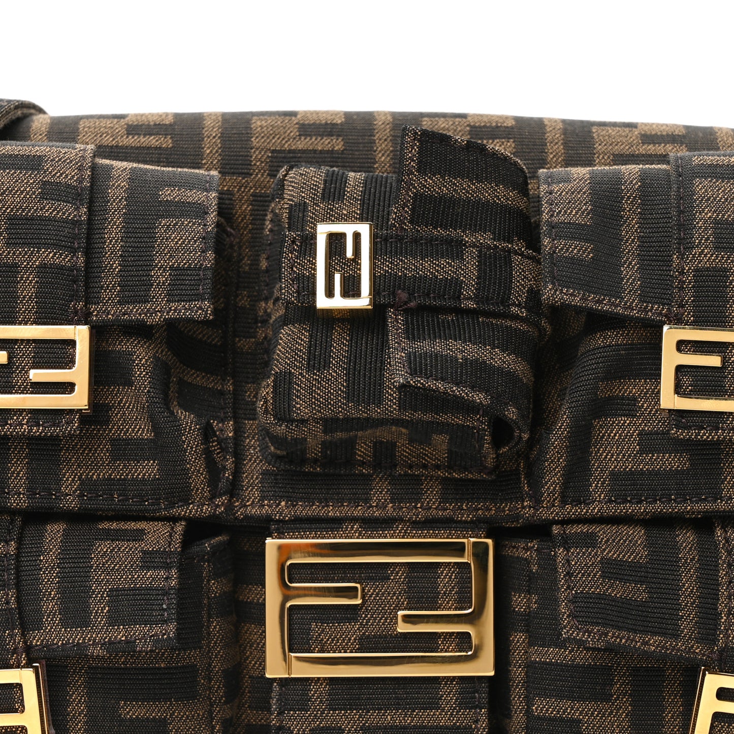 Fabric Jacquard FF 1974 Multipocket Baguette Tobacco Moro
