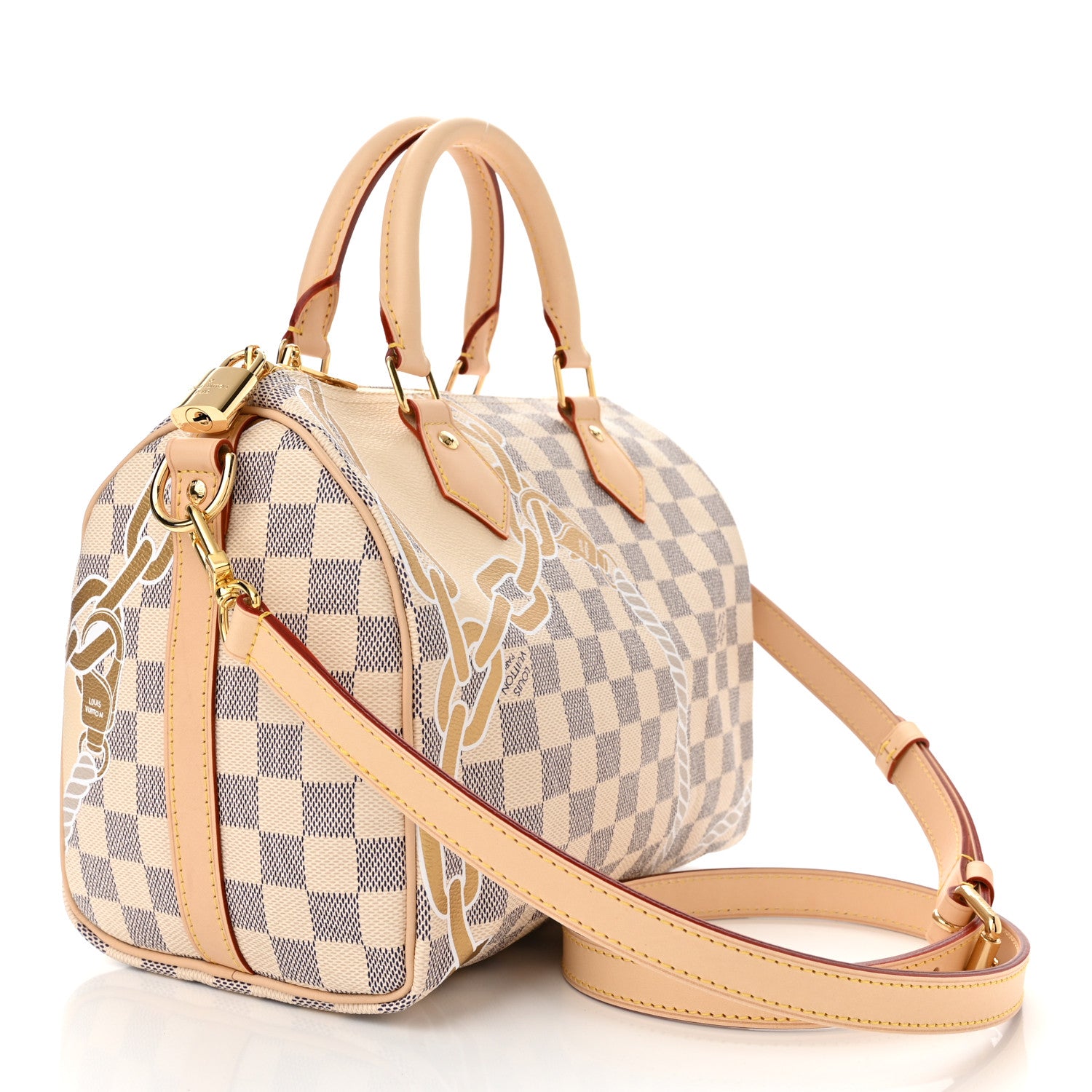 Louis Vuitton Damier Azur Nautical Speedy Bandouliere 25 2 of 10