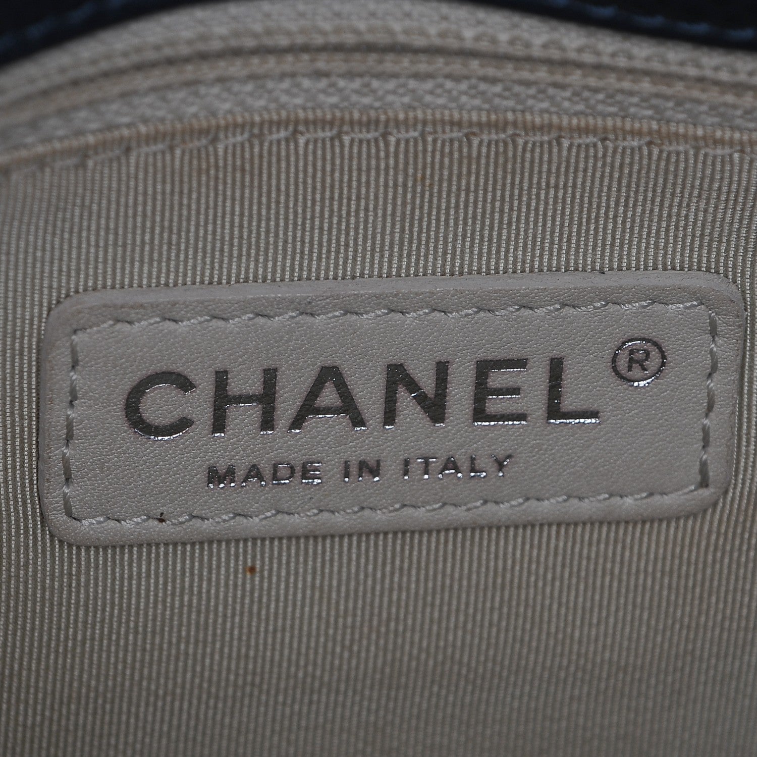 Chanel Caviar Quilted Timeless CC Tote Blue 6 of 7
