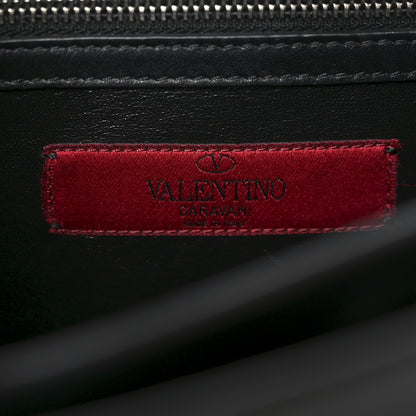 Valentino Garavani Vitello Rockstud Cabana Top Handle Bag Black 6 of 9