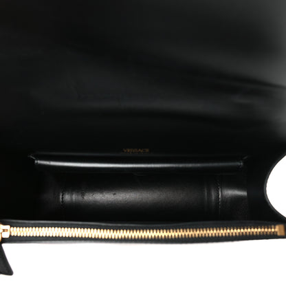 Versace Coated Canvas La Greca Signature Shoulder Bag Black 5 of 9