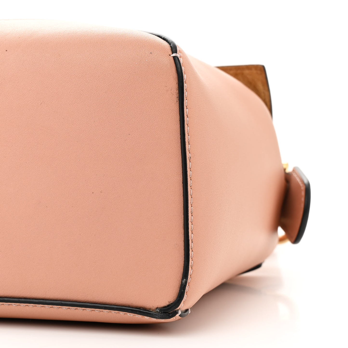 Calfskin Small Puzzle Edge Bag Dusty Pink
