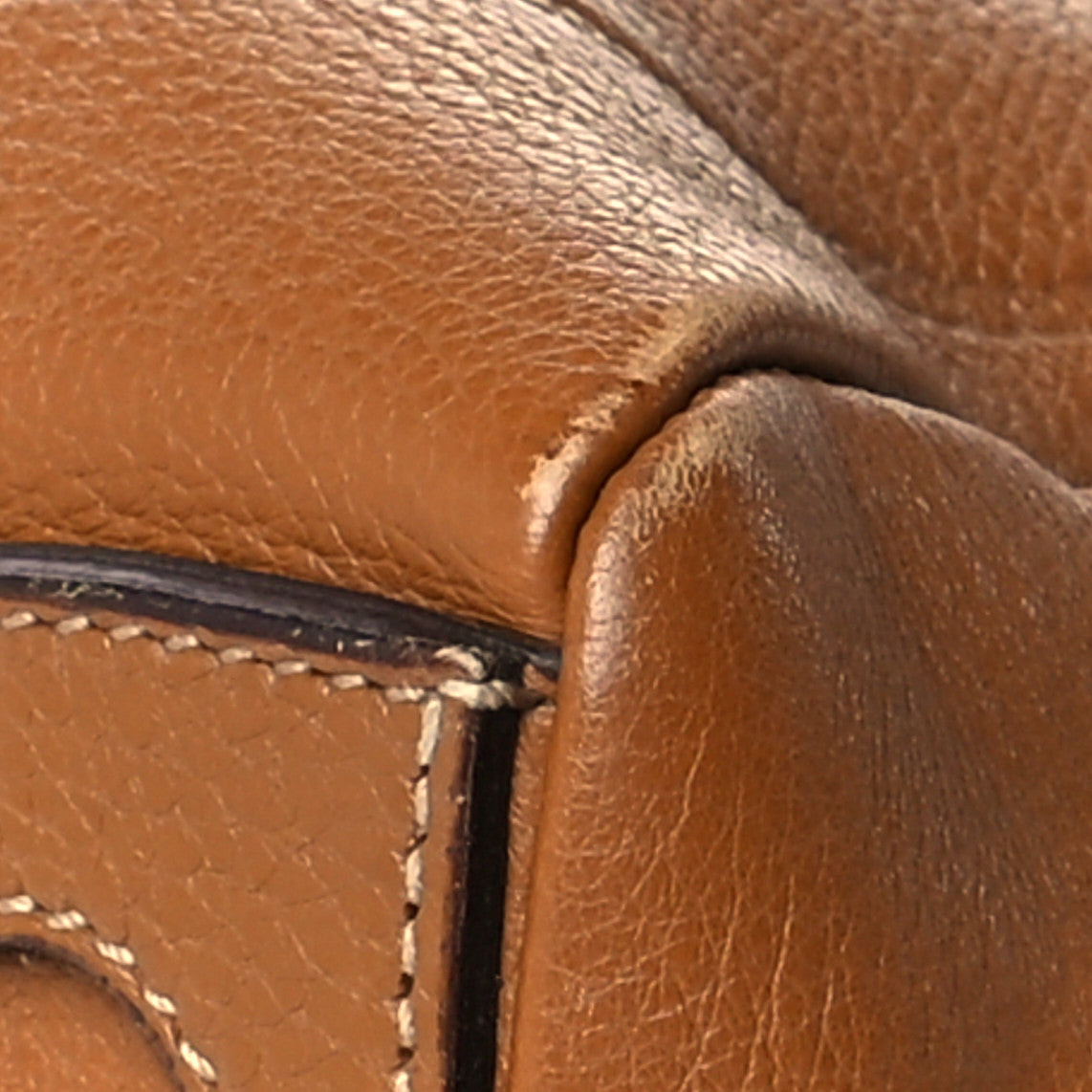 Prada Vitello Daino Embossed Logo Bowler Cuoio 10 of 14