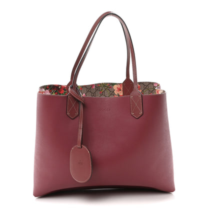 Gucci GG Supreme Monogram Blooms Large Reversible Tote Beige Multicolor Dry Rose 11 of 16