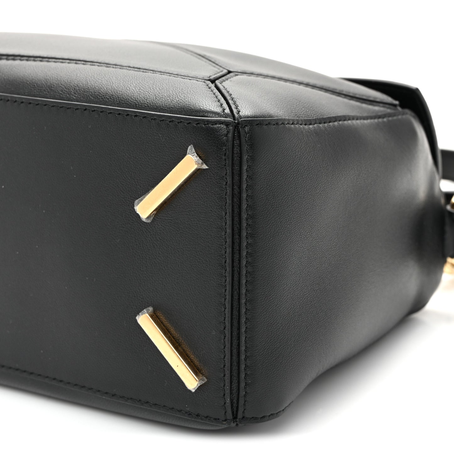 Nappa Lambskin Small Featherlight Puzzle Bag Black