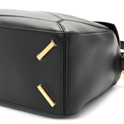 Loewe Nappa Lambskin Small Featherlight Puzzle Bag Black 9 of 9