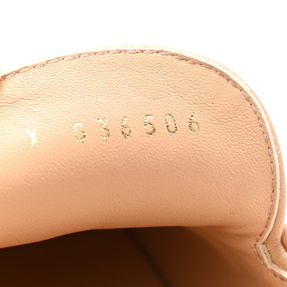 Chanel Lambskin Quilted Womens CC Loafers 38.5 Beige 8 of 8