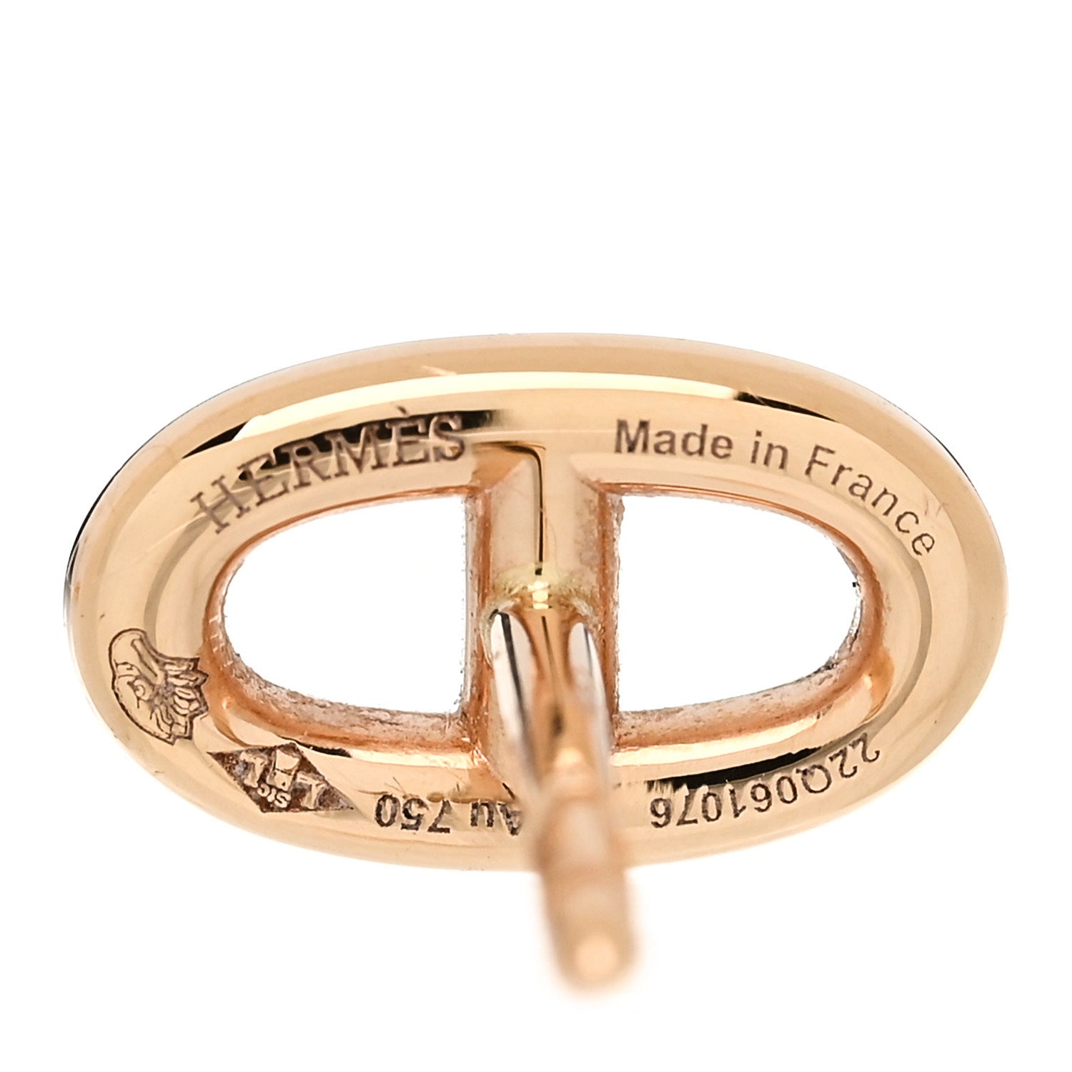 Hermes 18K Rose Gold TPM Farandole Stud Earrings 4 of 5