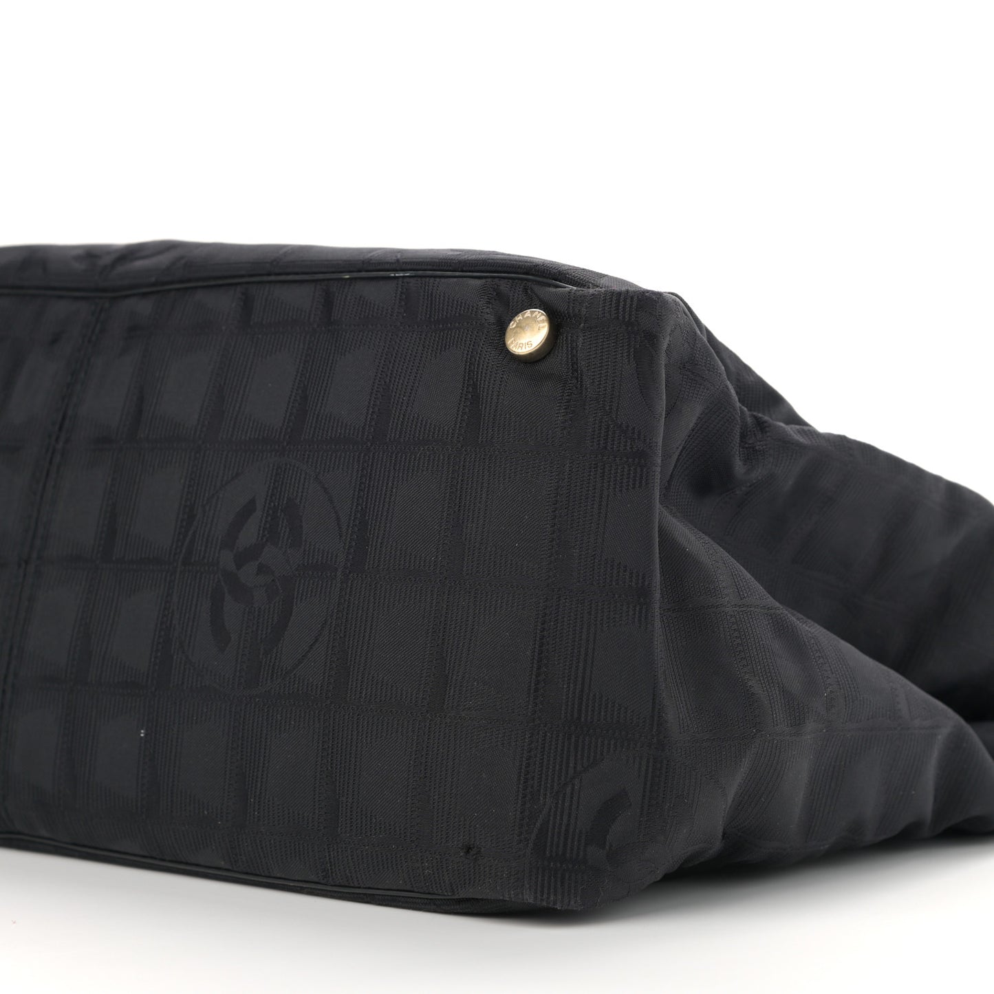 Nylon Medium Travel Tote Black