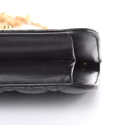 Christian Dior Lambskin Cannage Small Dioraddict Flap Bag Black 10 of 12