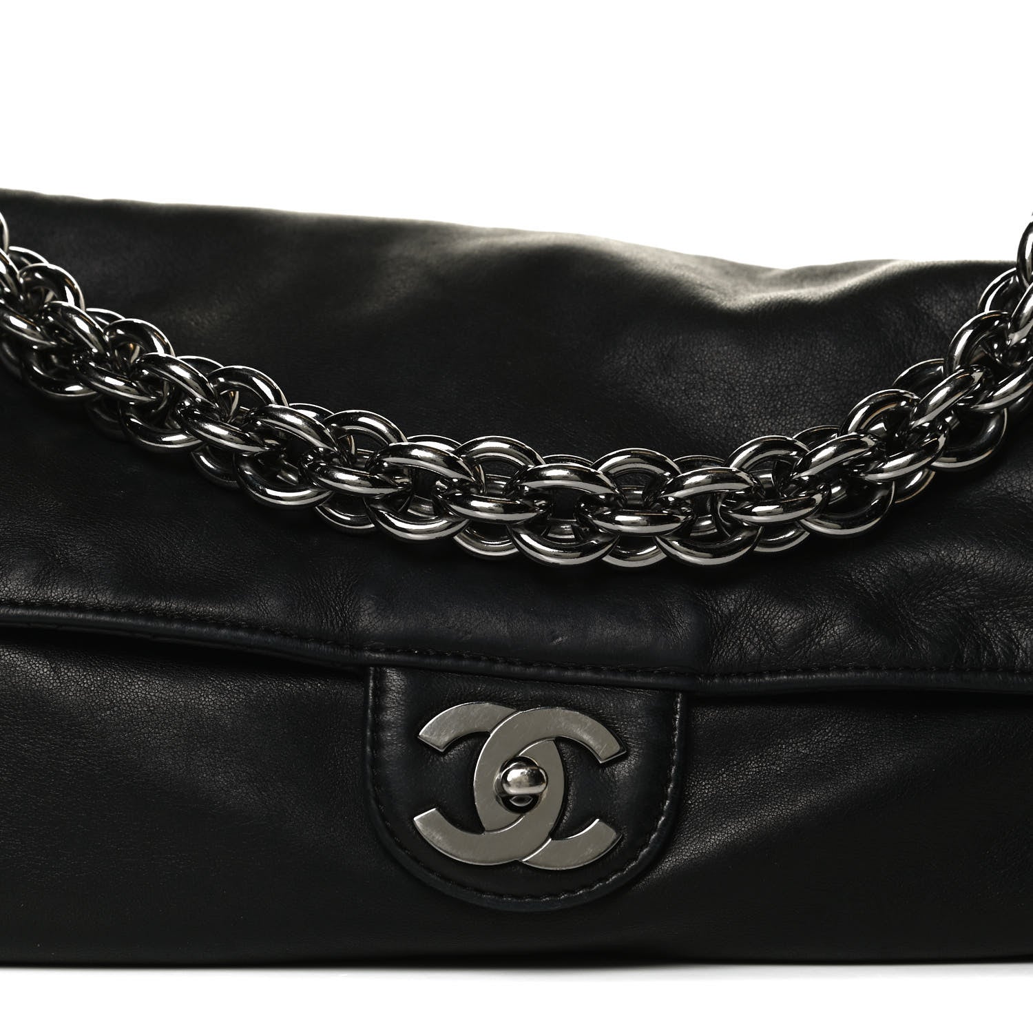 Chanel Lambskin Medium Soft and Chain Flap Black 8 of 15