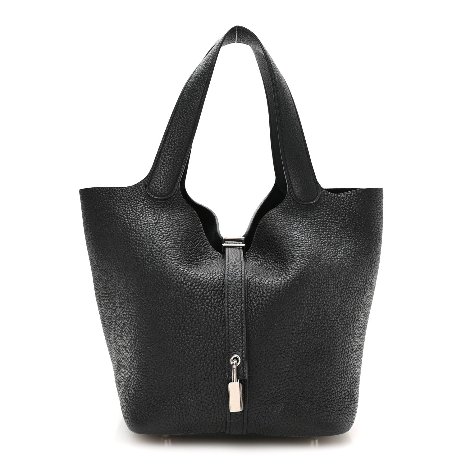 Hermes Taurillon Clemence Picotin Lock 22 MM Black 1 of 12