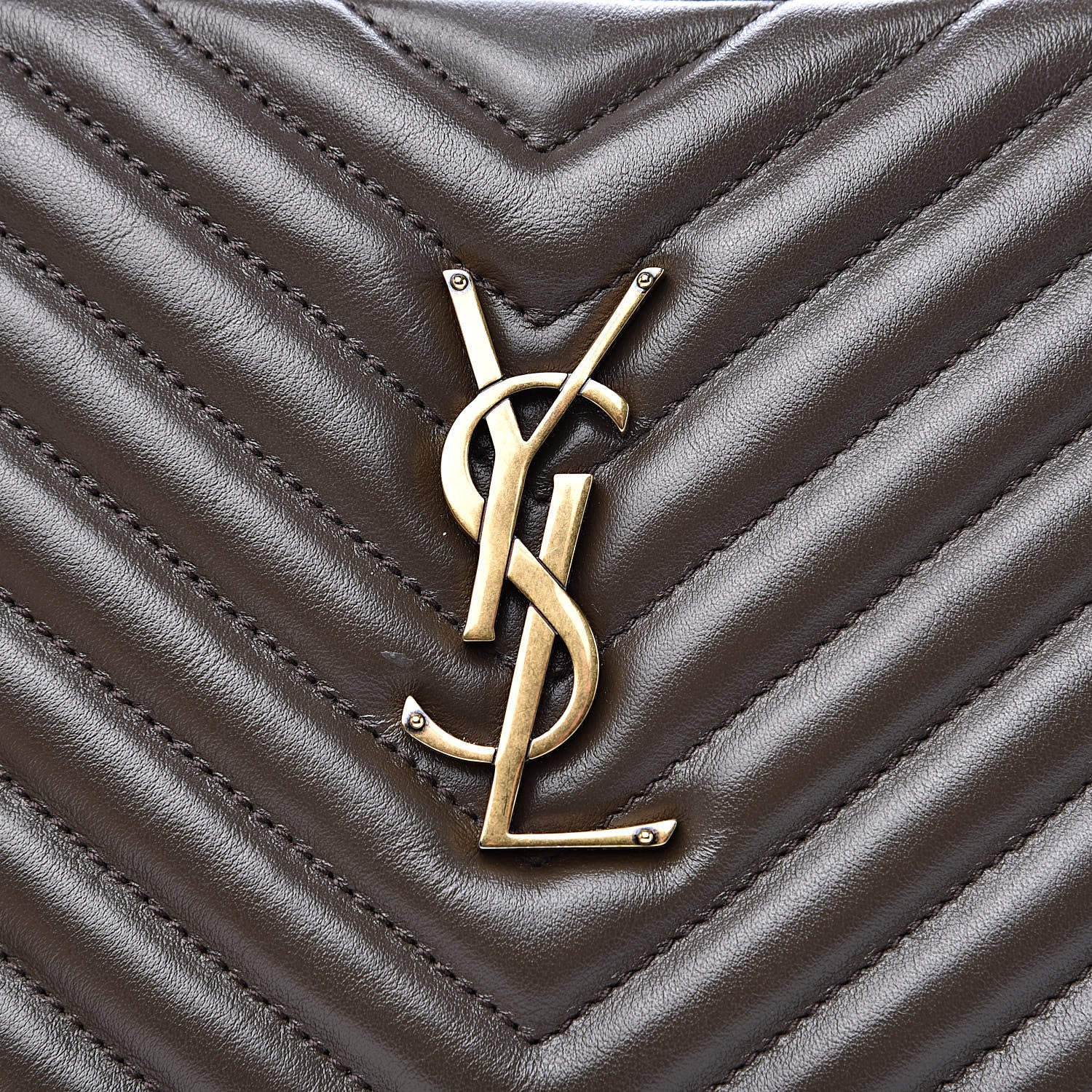 Saint Laurent Calfskin Matelasse Monogram Lou Camera Bag Faggio 8 of 10