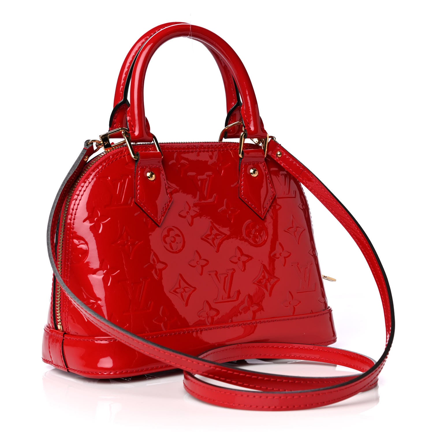 Louis Vuitton Vernis Alma BB Cherry 3 of 13