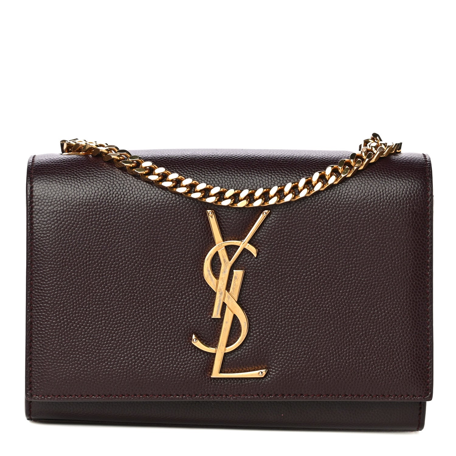 Saint Laurent Grain De Poudre Small Monogram Kate Satchel Armaranto 1 of 13