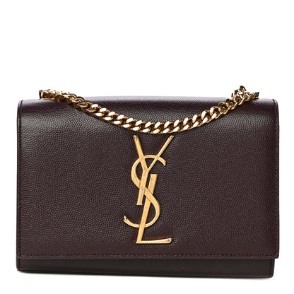 Saint Laurent Grain De Poudre Small Monogram Kate Satchel Armaranto 1 of 13