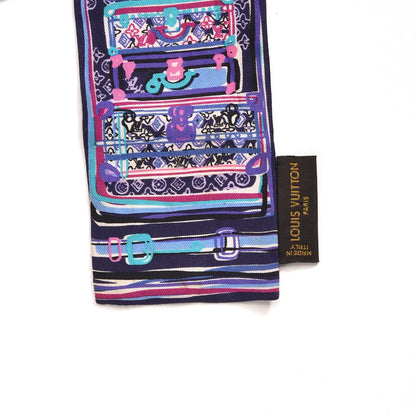 Louis Vuitton Silk Monogram LV Trunks and Bags Bandeau Purple 4 of 4