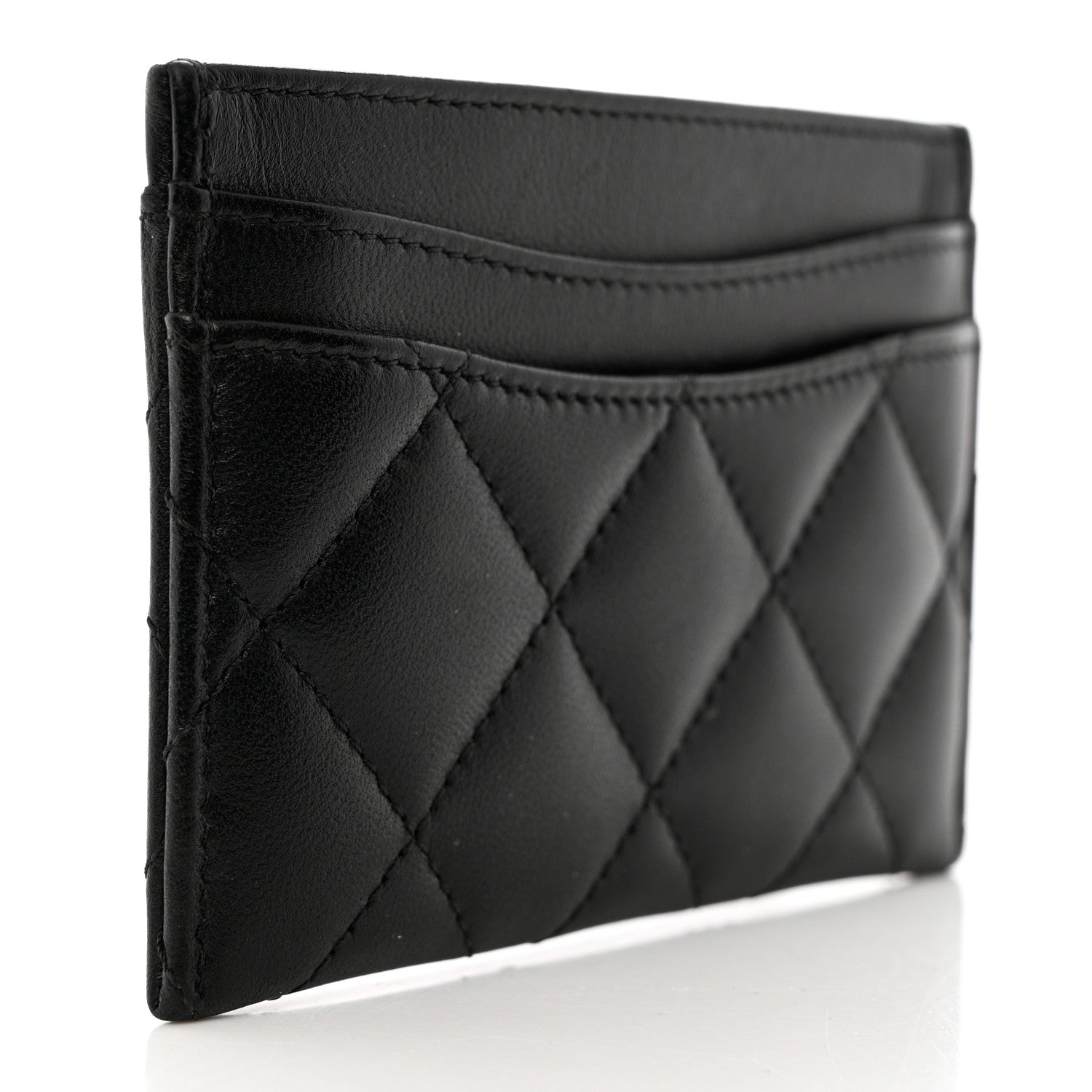 Chanel Lambskin Quilted Card Holder Black 3 of 11