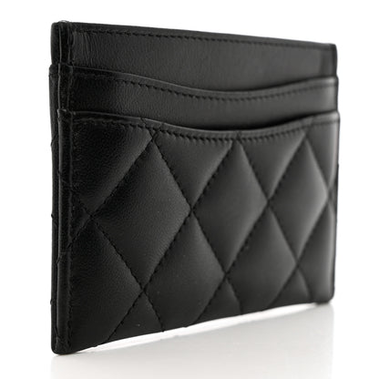 Chanel Lambskin Quilted Card Holder Black 3 of 11