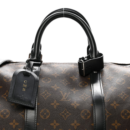 Louis Vuitton Monogram Macassar Keepall Bandouliere 55 4 of 10