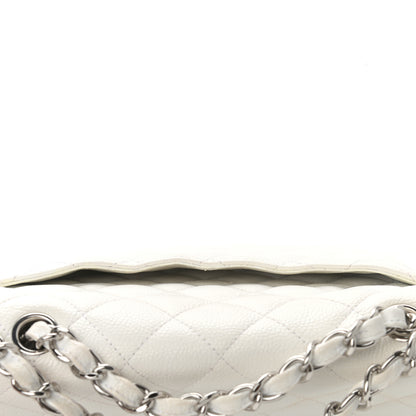 Chanel Caviar Quilted Jumbo Single Flap White 11 of 11