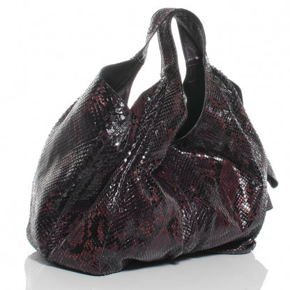 Valentino Garavani Python Large Nuage Hobo Purple 3 of 7