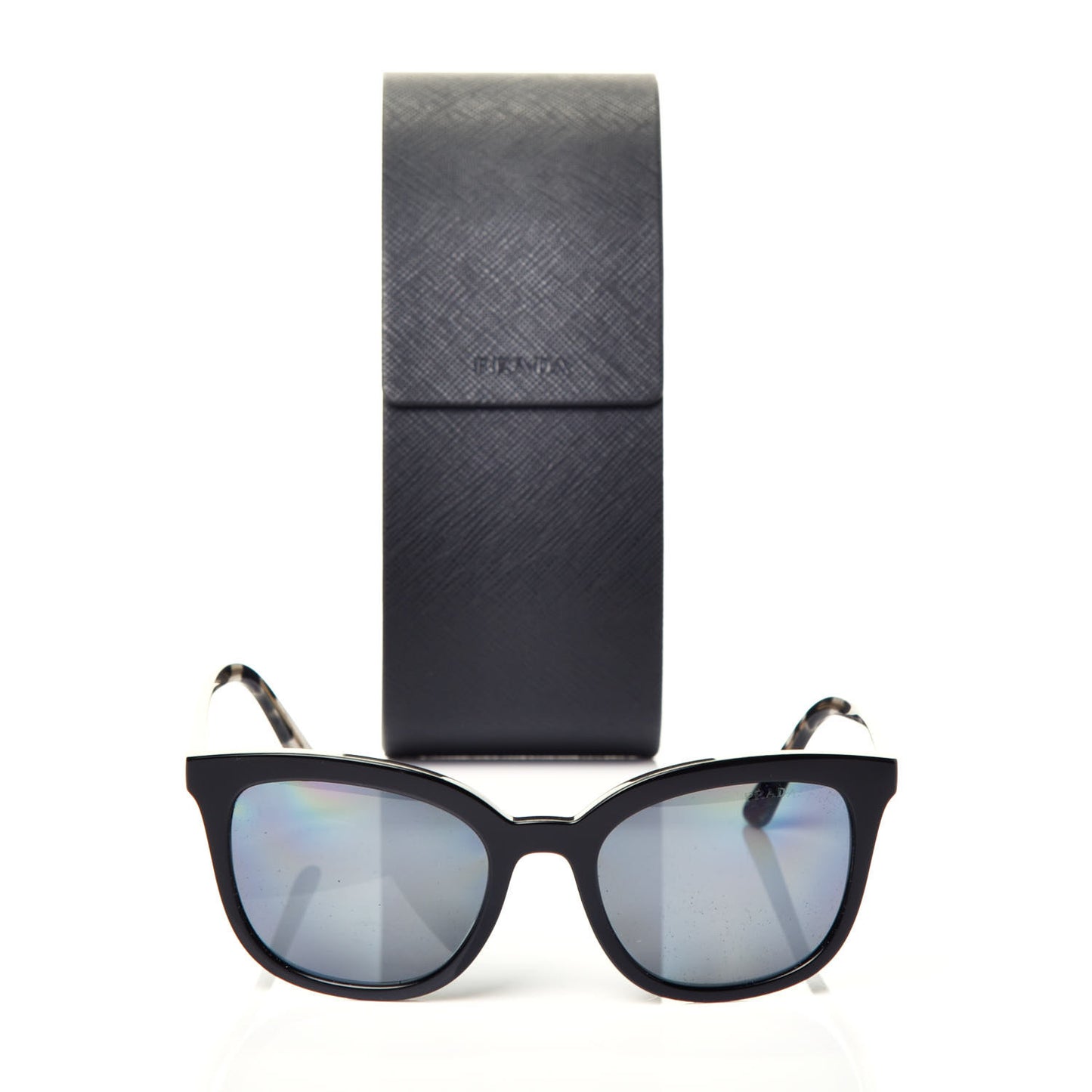 Acetate Polarized Pillow Cat Eye Sunglasses SPR 03X Black Tortoise