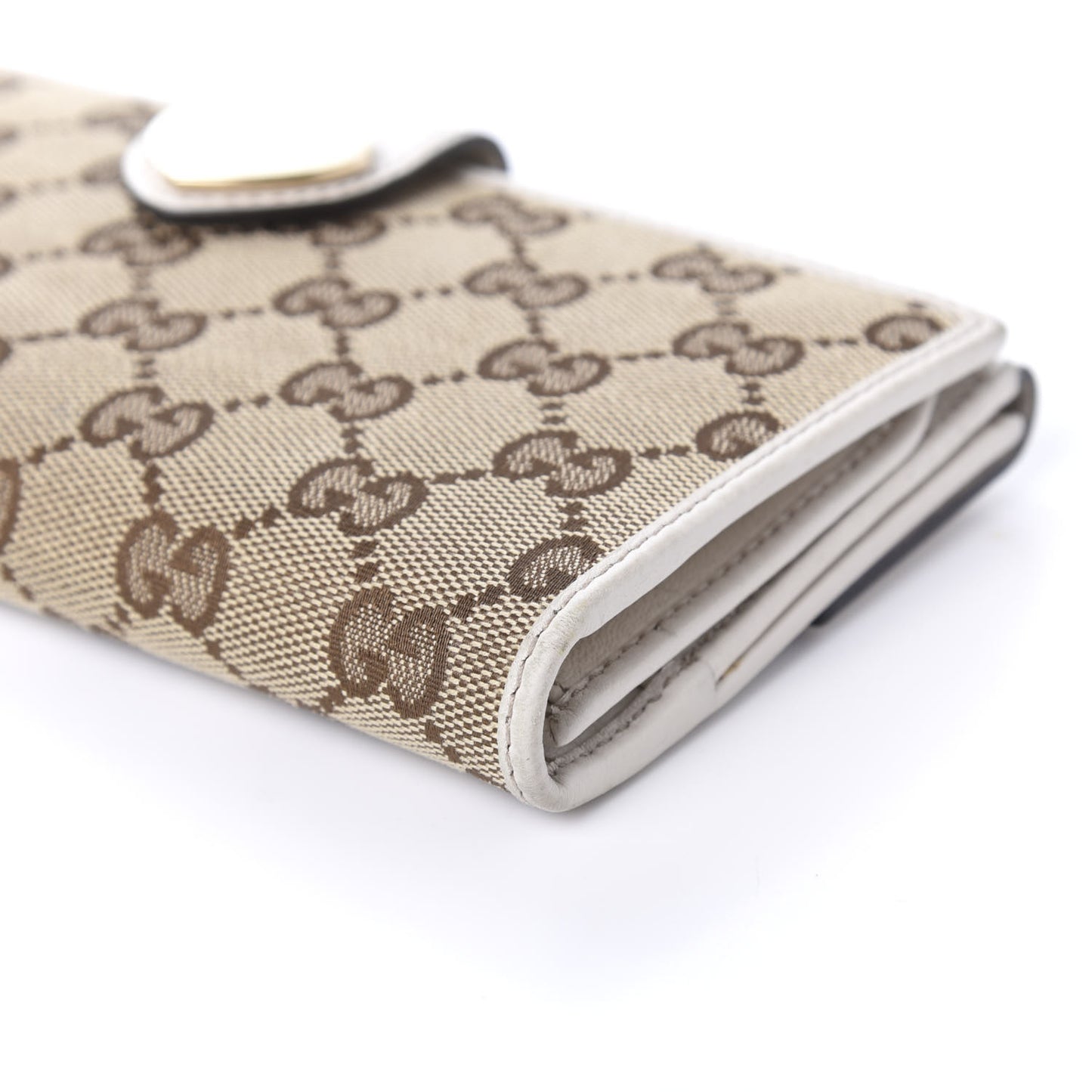 Monogram Heart Continental Wallet Off White